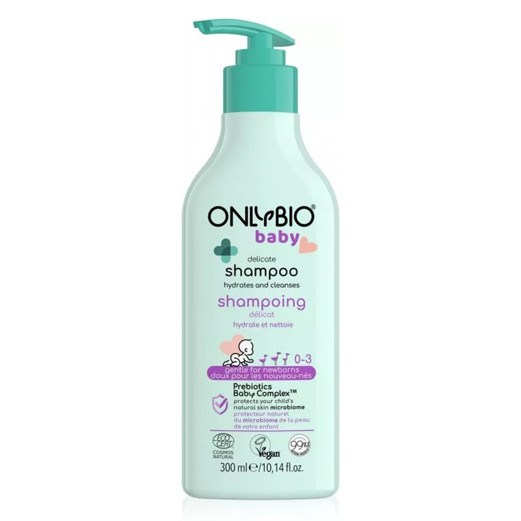 OnlyBio Baby Delicate Shampoo For Newborn With Prebiotics Baby Complex 300ml - Easy Pharmacy LLC