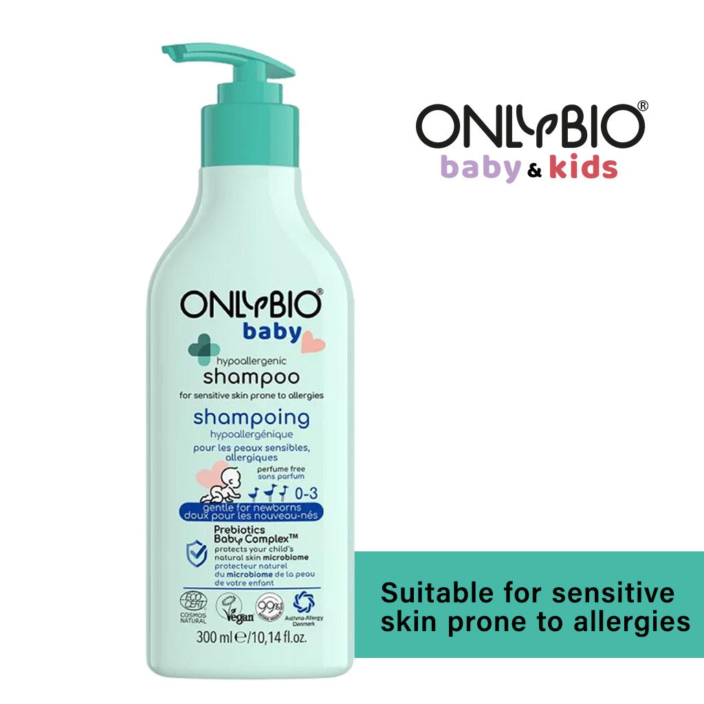 OnlyBio Baby Fragrance Free Hypoallergenic Shampoo For Newborn With Prebiotics Baby Complex 300ml - Easy Pharmacy LLC