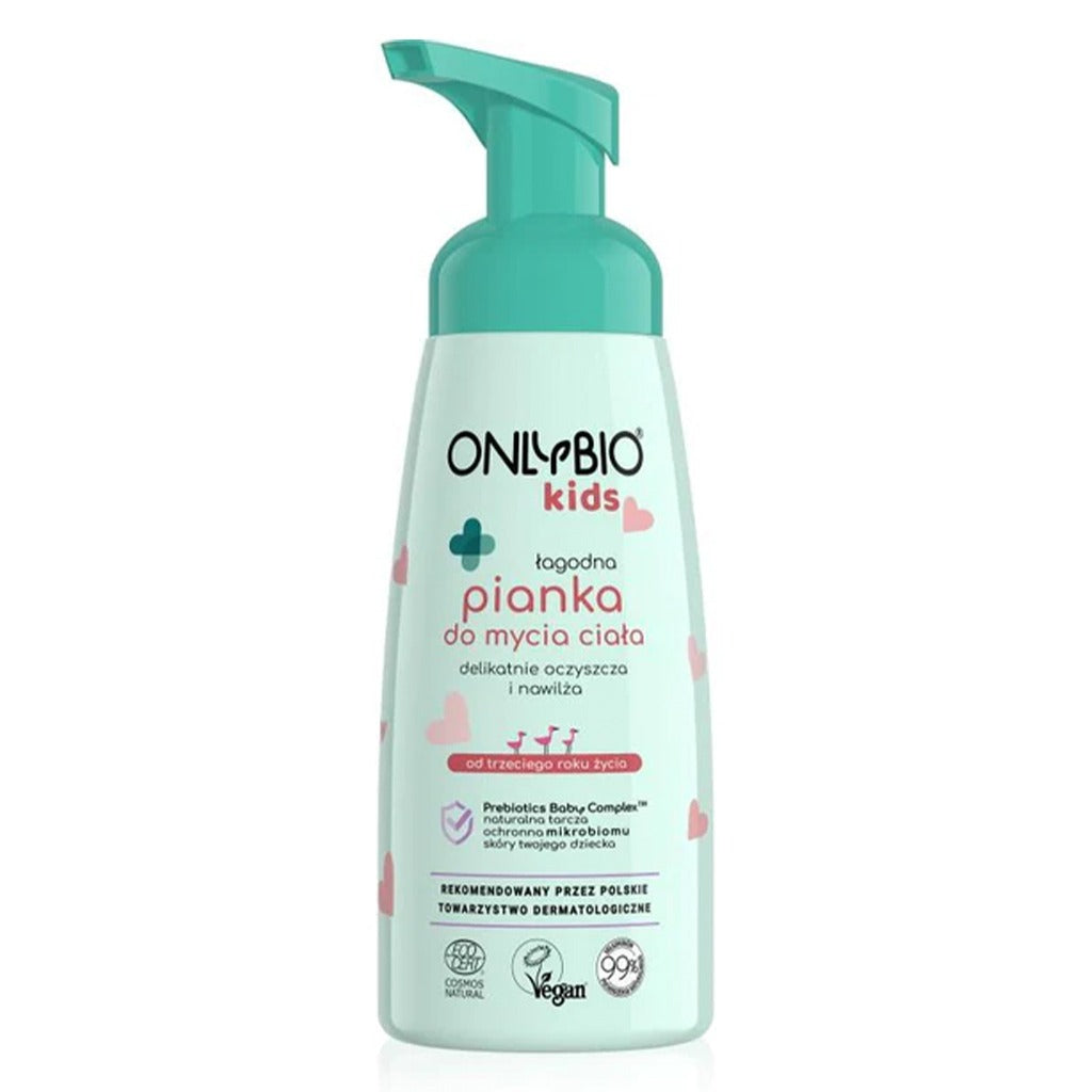 OnlyBio Kids Gentle Body Wash Foam For 3+Year Old Kids 300ml - Easy Pharmacy LLC