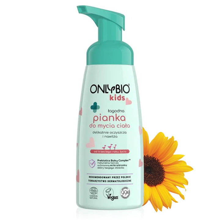 OnlyBio Kids Gentle Body Wash Foam For 3+Year Old Kids 300ml - Easy Pharmacy LLC