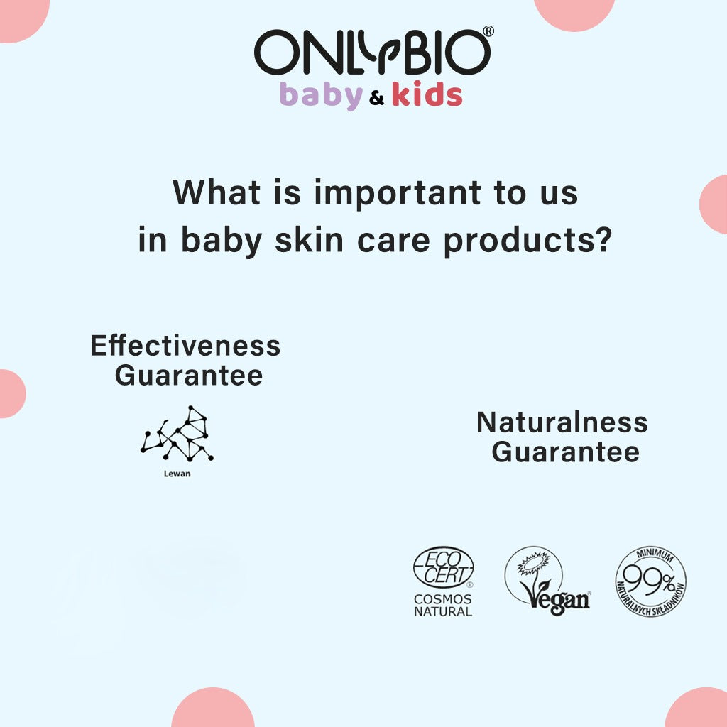 OnlyBio Baby Hypoallergenic Perfume Free Body Wash Foam For Newborn's Sensitive Skin Prone To Allergy 300ml - Easy Pharmacy LLC