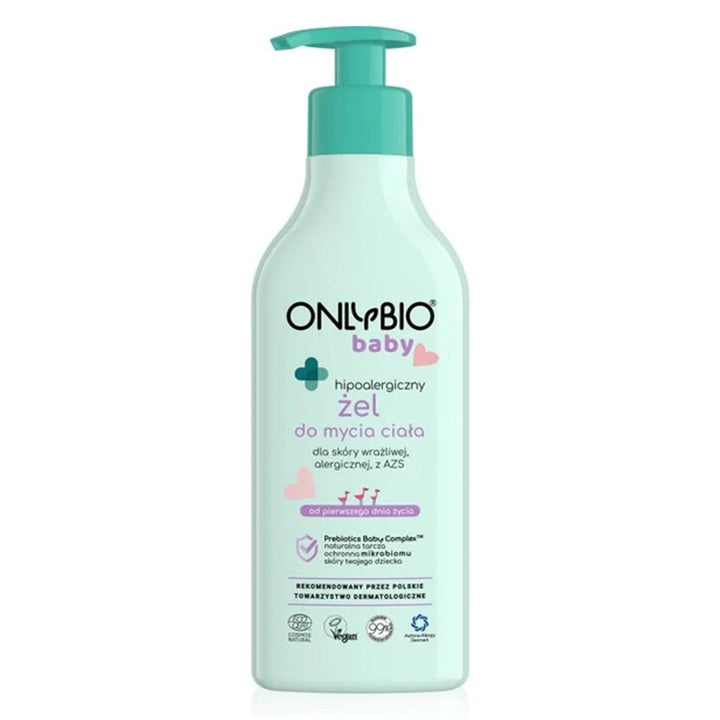OnlyBio Baby Hypoallergenic Body Wash Gel For Newborn's Sensitive Allergic Skin With Atopic Dermatitis 300ml - Easy Pharmacy LLC