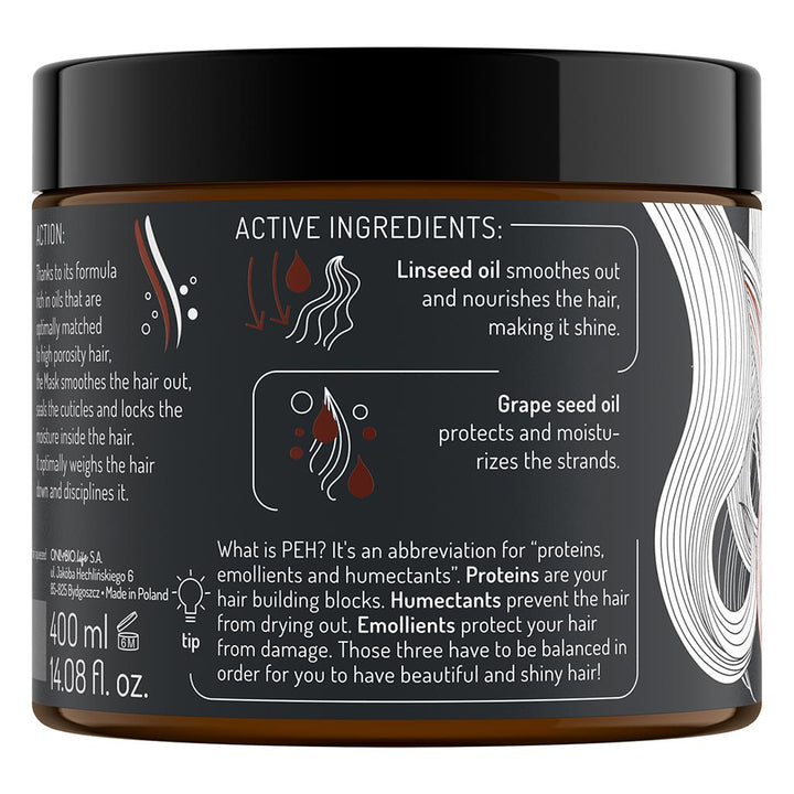 OnlyBio Hair In Balance Emollient Mask For High Porosity Hair 400ml - Easy Pharmacy LLC