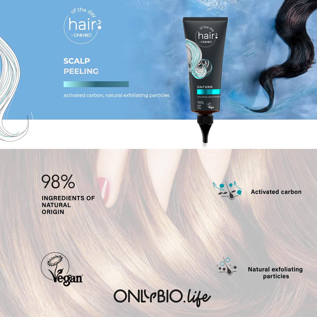 OnlyBio Hair In Balance Scalp Peeling & Exfoliating Scrub 125ml - Easy Pharmacy LLC