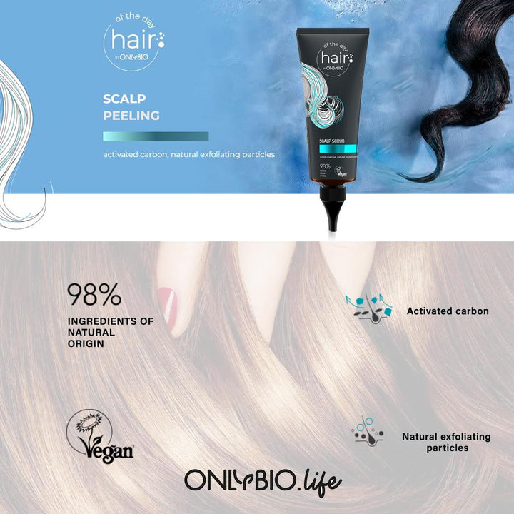 OnlyBio Hair In Balance Scalp Peeling & Exfoliating Scrub 125ml - Easy Pharmacy LLC