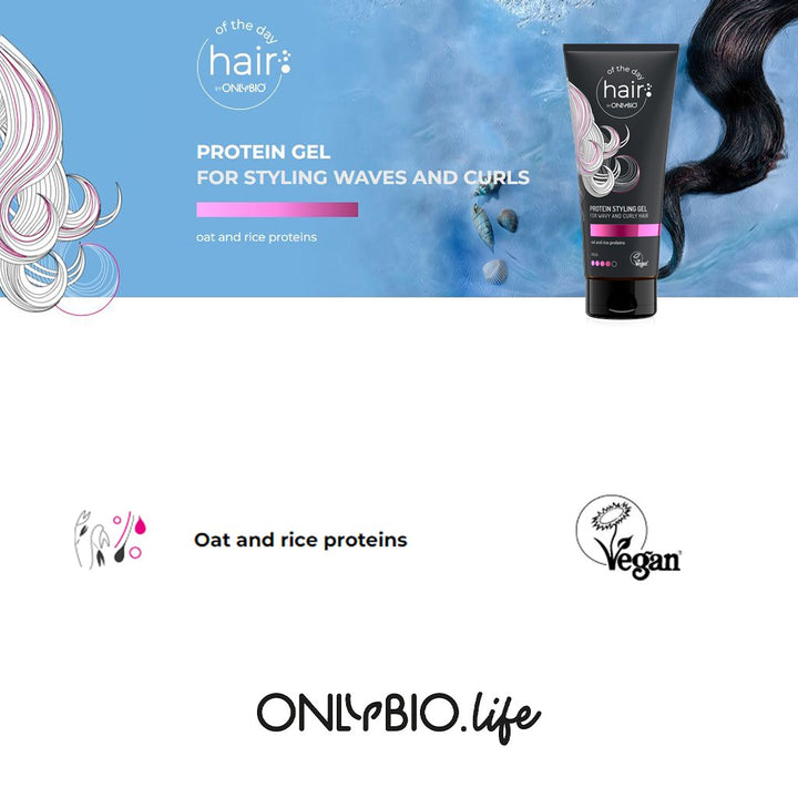 OnlyBio Hair Of The Day Protein Styling Gel For Waves & Curls 200ml - Easy Pharmacy LLC