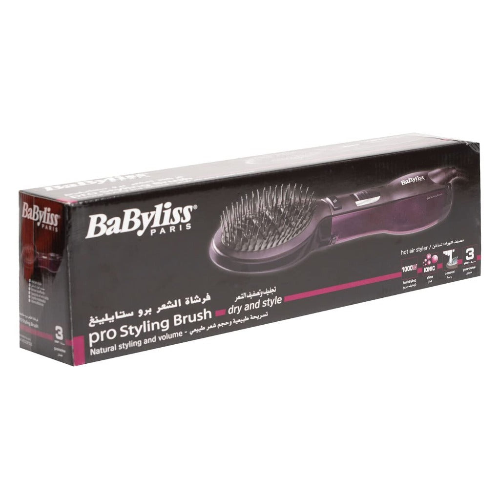 Babyliss Paris Pro Styling Hot Air Styler 1000W Paddle Air Brush For Hair Styling & Volume - Easy Pharmacy LLC
