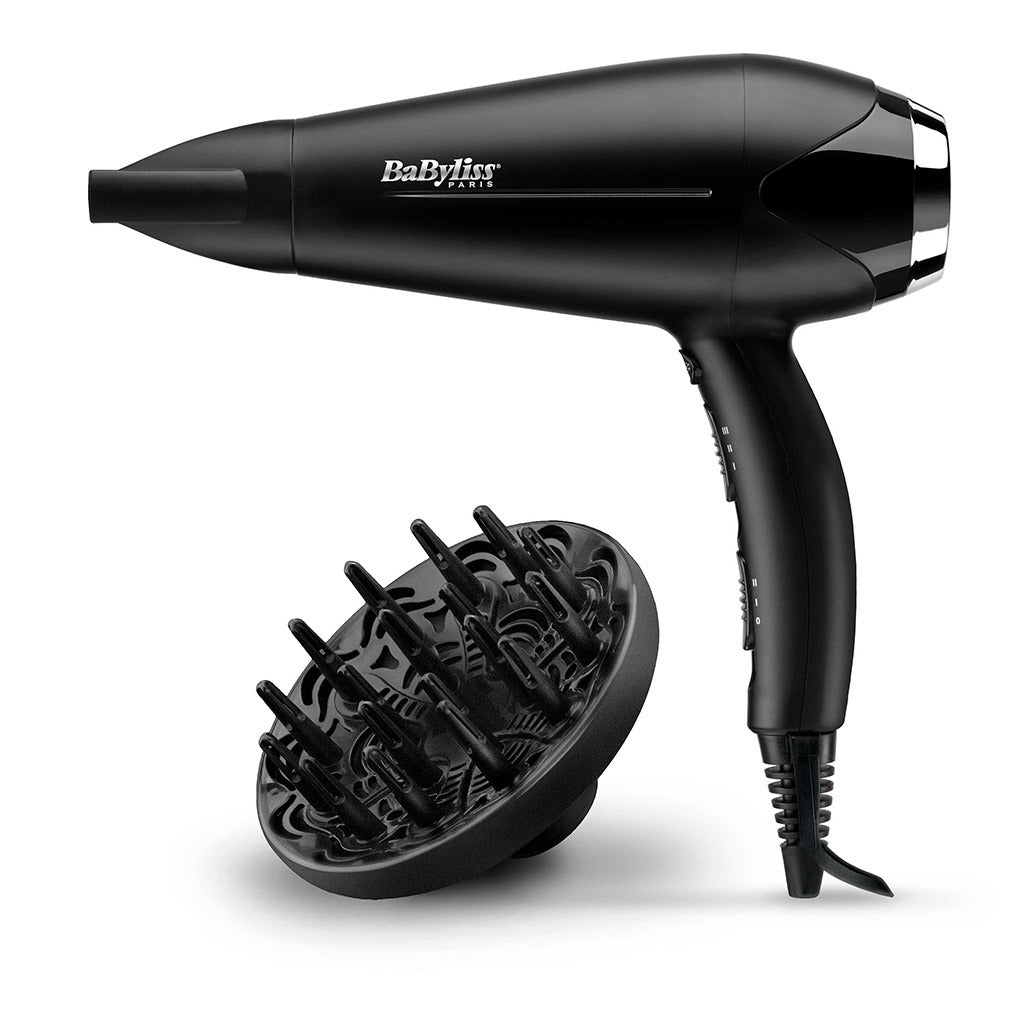 Babyliss Anti-Frizz Control DC Motor 2200W 3 Heat 2 Speed Cool Shot Lightweight Hair Dryer Black - Easy Pharmacy LLC
