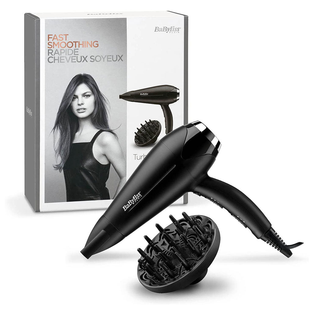 Babyliss Anti-Frizz Control DC Motor 2200W 3 Heat 2 Speed Cool Shot Lightweight Hair Dryer Black - Easy Pharmacy LLC