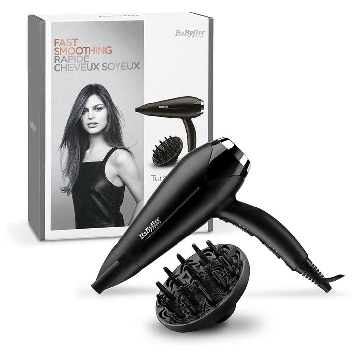 Babyliss Anti-Frizz Control DC Motor 2200W 3 Heat 2 Speed Cool Shot Lightweight Hair Dryer Black - Easy Pharmacy LLC