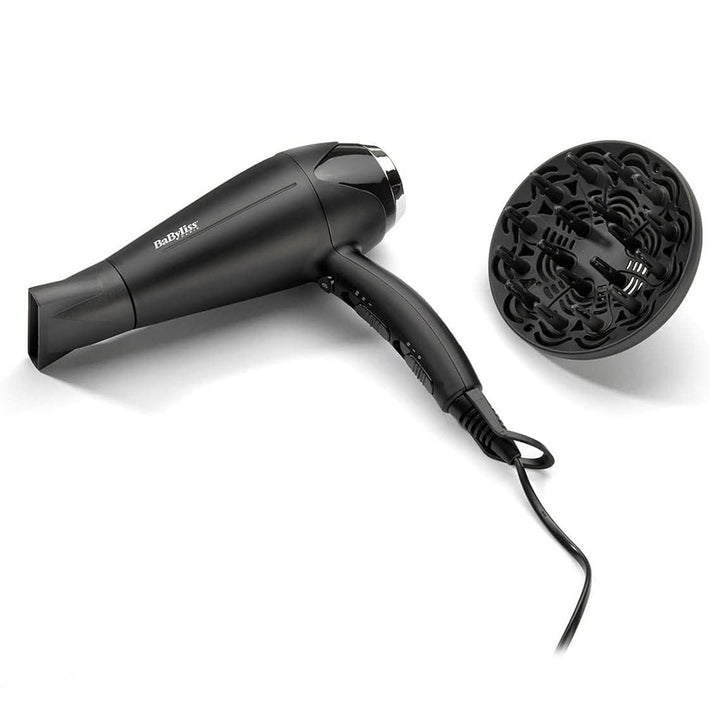 Babyliss Anti-Frizz Control DC Motor 2200W 3 Heat 2 Speed Cool Shot Lightweight Hair Dryer Black - Easy Pharmacy LLC