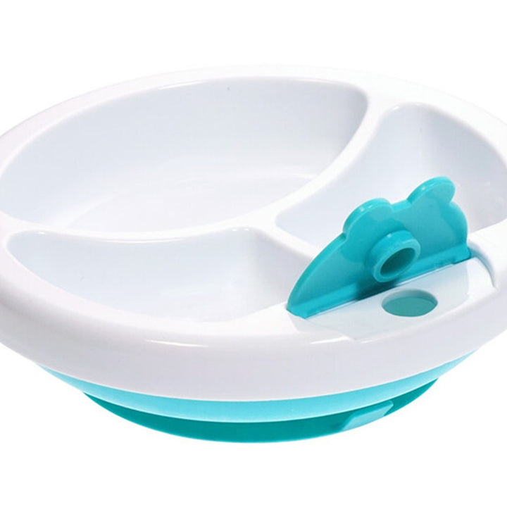 Bbluv Plato Aqua Warm Suction Base Feeding Plate Blue, Pack of 1's - Easy Pharmacy LLC