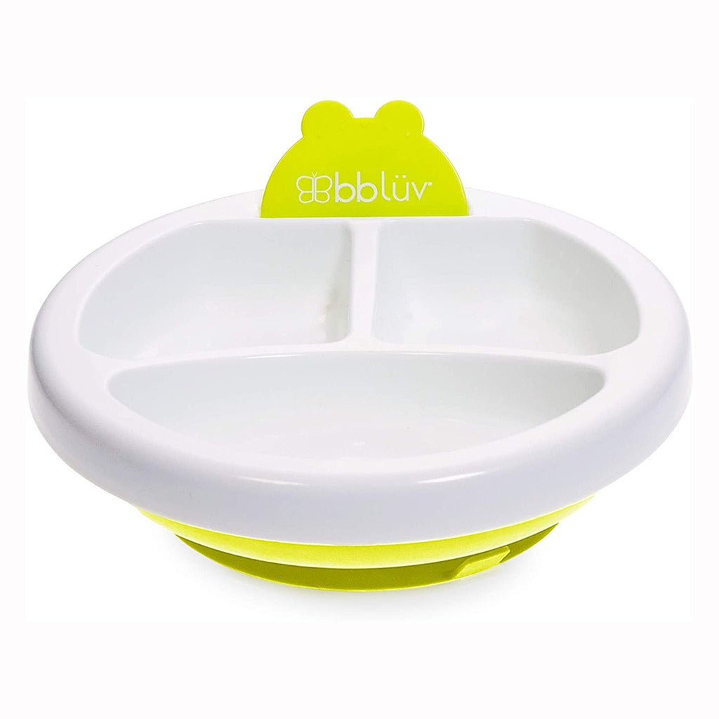 Bbluv Plato Aqua Warm Suction Base Feeding Plate Lime, Pack of 1's - Easy Pharmacy LLC