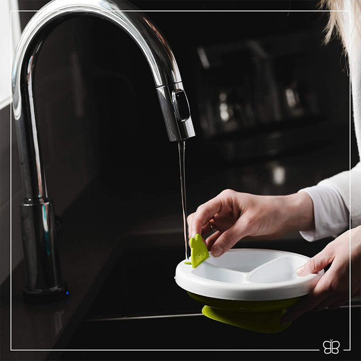 Bbluv Plato Aqua Warm Suction Base Feeding Plate Lime, Pack of 1's - Easy Pharmacy LLC