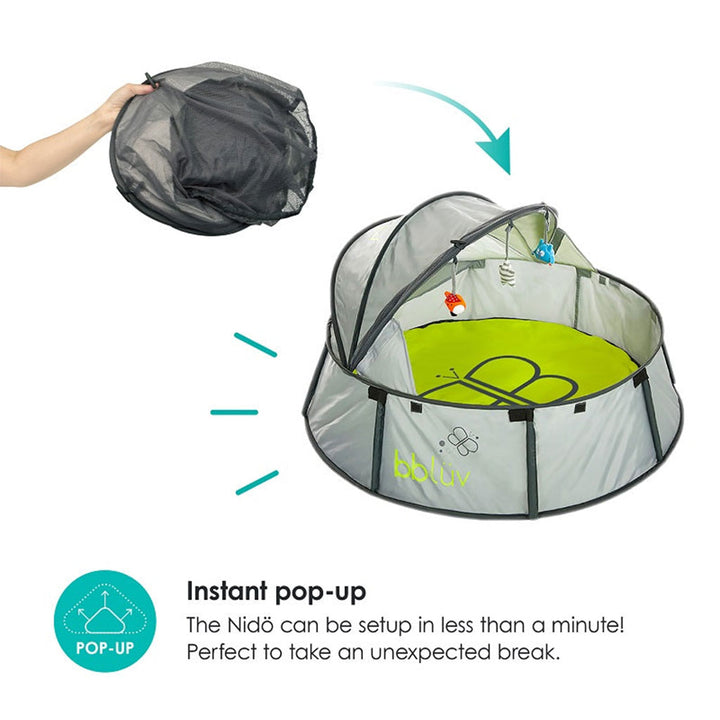 Bbluv Nido 2 In 1 Travel, Beach & Fun Play Tent With Uv Protection For Infants & Toddlers, Pack of 1's - Easy Pharmacy LLC