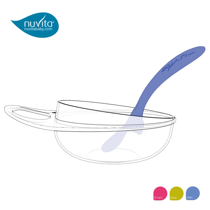 Nuvita Easy Eating Smart Feeding Bowls For Baby - Green, Pack of 2's - Easy Pharmacy LLC