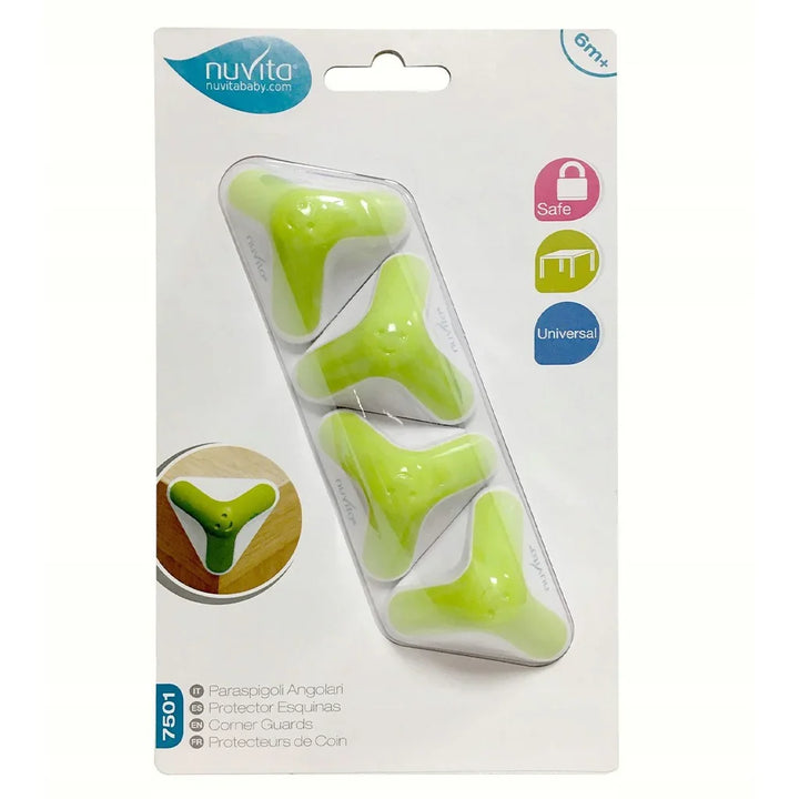 Nuvita Safety Corner Guards and Corners set For Baby, Pack of 4's - Green - Easy Pharmacy LLC
