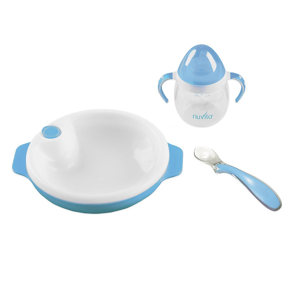 Nuvita Weaning Set For 6 Moths+ Baby - Blue - Easy Pharmacy LLC