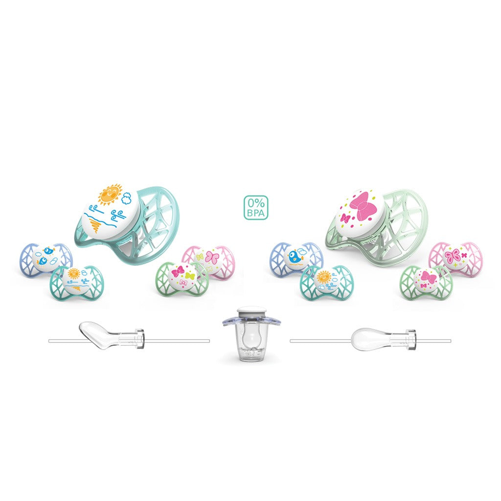 Nuvita AIR.55 Pacifier With Symmetrical Teat For 0 Months+ Baby, Blue ,Pack of 2's - Easy Pharmacy LLC