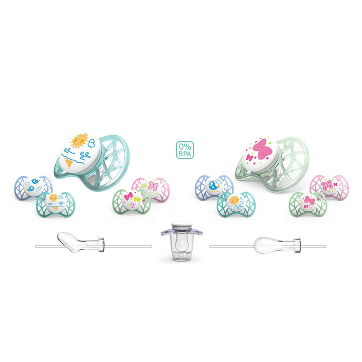 Nuvita AIR.55 Pacifier With Symmetrical Teat For 0 Months+ Baby, Blue ,Pack of 2's - Easy Pharmacy LLC