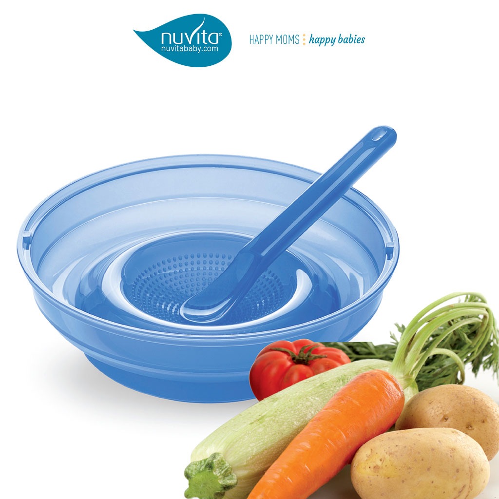 Nuvita Pappafacile 4-In-1 Multi-Use Food Processor Set - Blue - Easy Pharmacy LLC