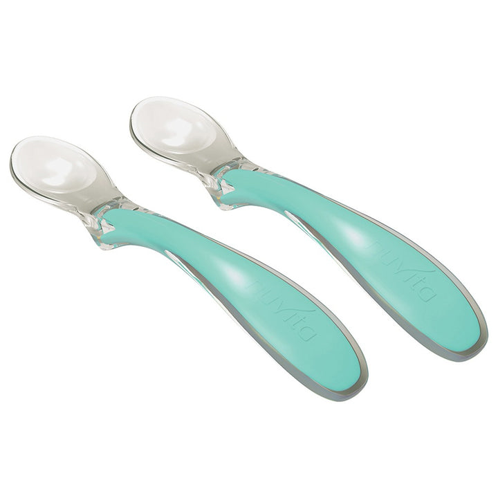 Nuvita Easy Eating Silicone Baby Spoons - Green, Pack of 2's - Easy Pharmacy LLC