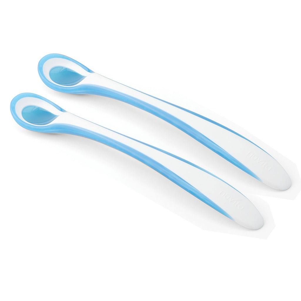Nuvita Thermosensitive Spoons For Baby - Blue, Pack of 2's - Easy Pharmacy LLC