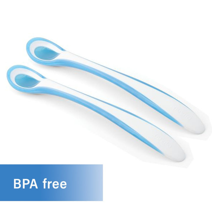 Nuvita Thermosensitive Spoons For Baby - Blue, Pack of 2's - Easy Pharmacy LLC
