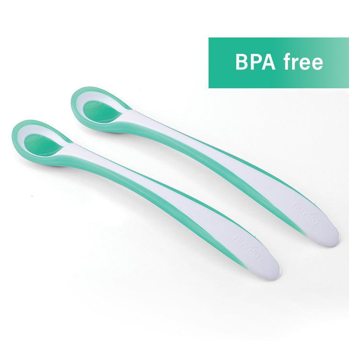 Nuvita Thermosensitive Spoons For Baby - Green, Pack of 2's - Easy Pharmacy LLC
