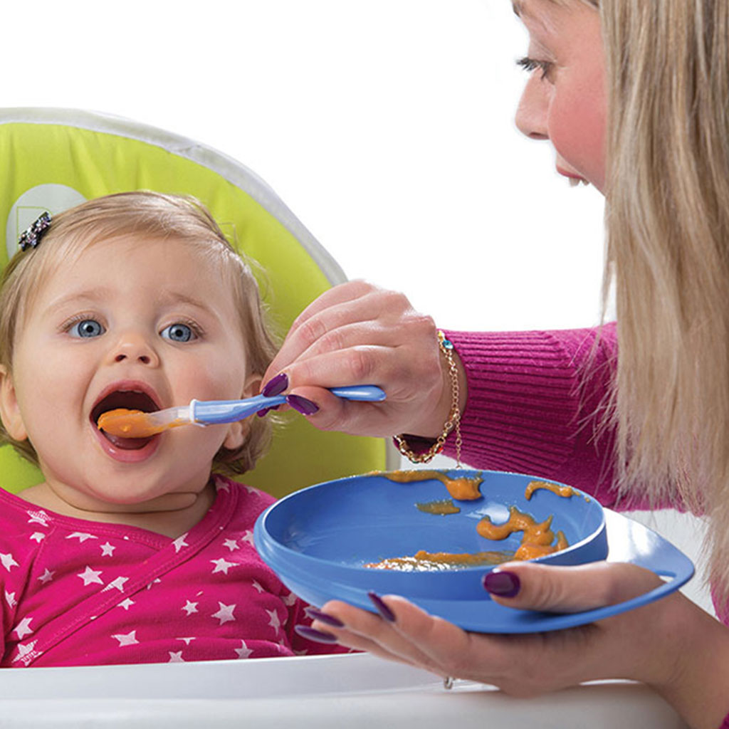 Nuvita Easy Eating Smart Dish For Baby - Blue, Pack of 2's - Easy Pharmacy LLC