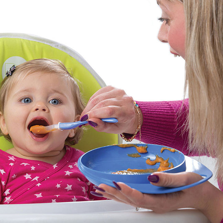 Nuvita Easy Eating Smart Dish For Baby - Blue, Pack of 2's - Easy Pharmacy LLC