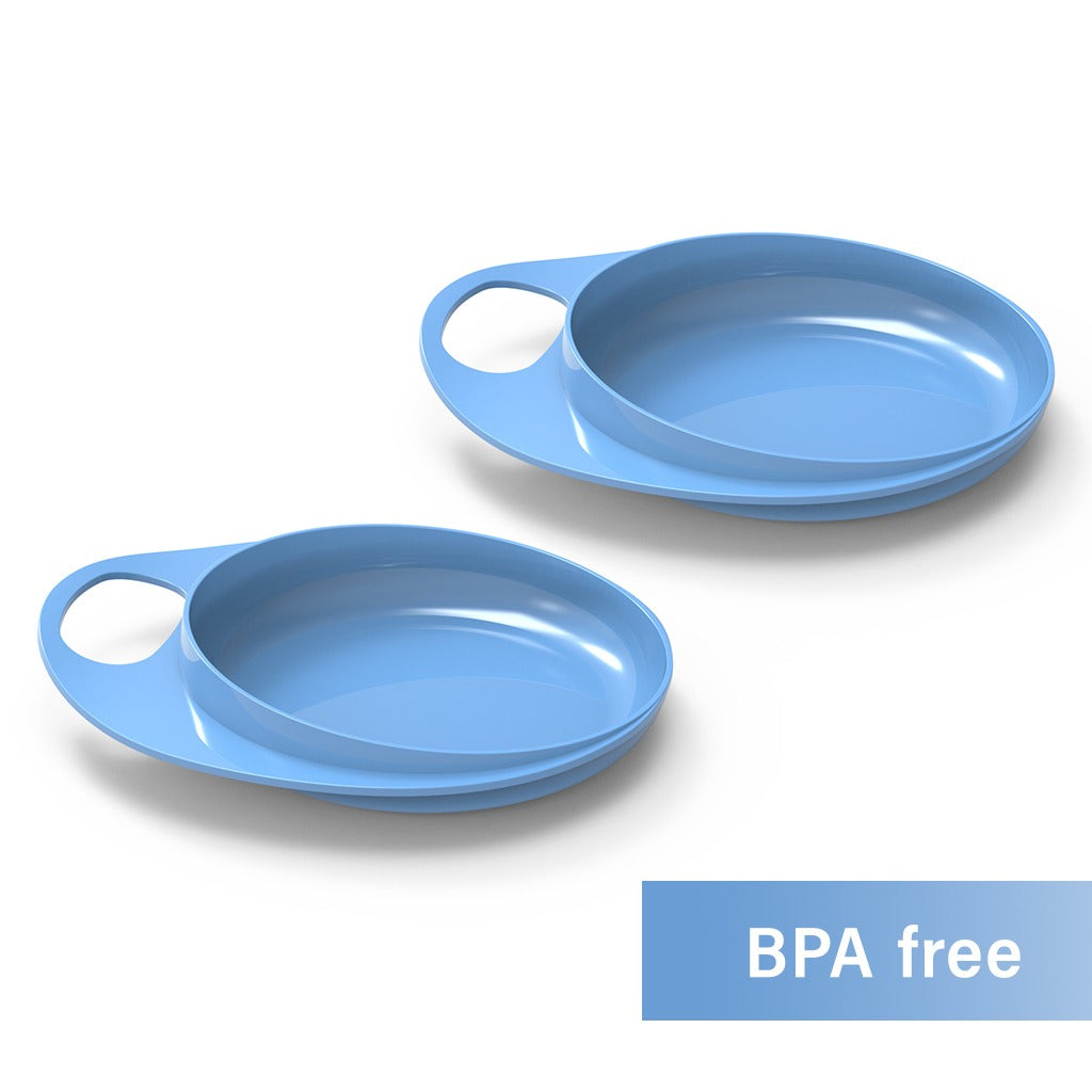 Nuvita Easy Eating Smart Dish For Baby - Blue, Pack of 2's - Easy Pharmacy LLC