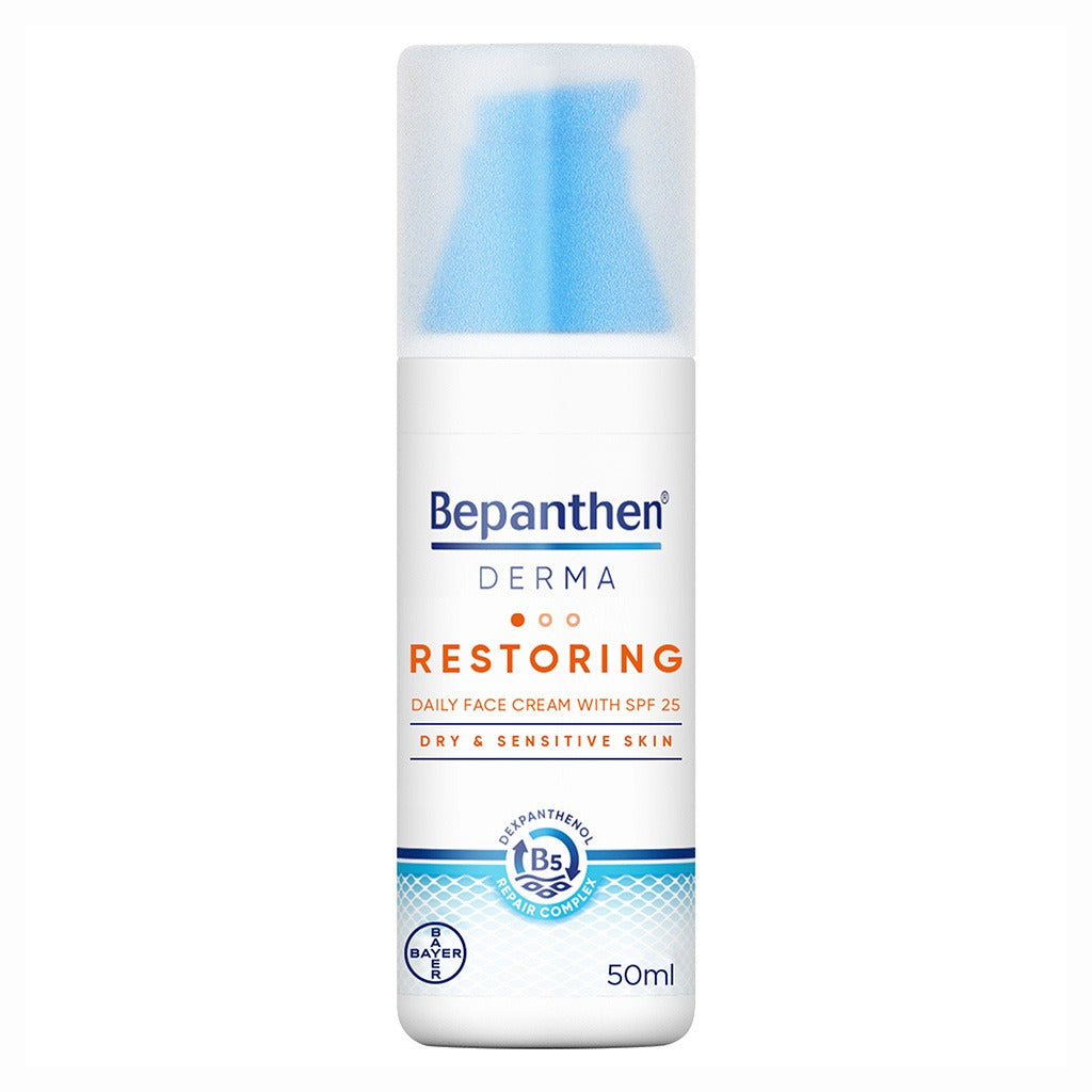 Bepanthen Derma Restoring Daily Face Cream With SPF25 For Dry & Sensitive Skin 50ml - Easy Pharmacy LLC