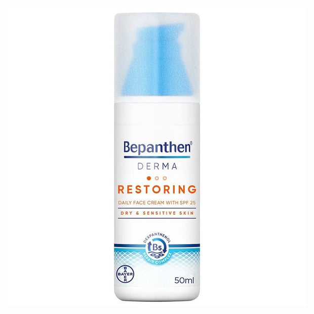 Bepanthen Derma Restoring Daily Face Cream With SPF25 For Dry & Sensitive Skin 50ml