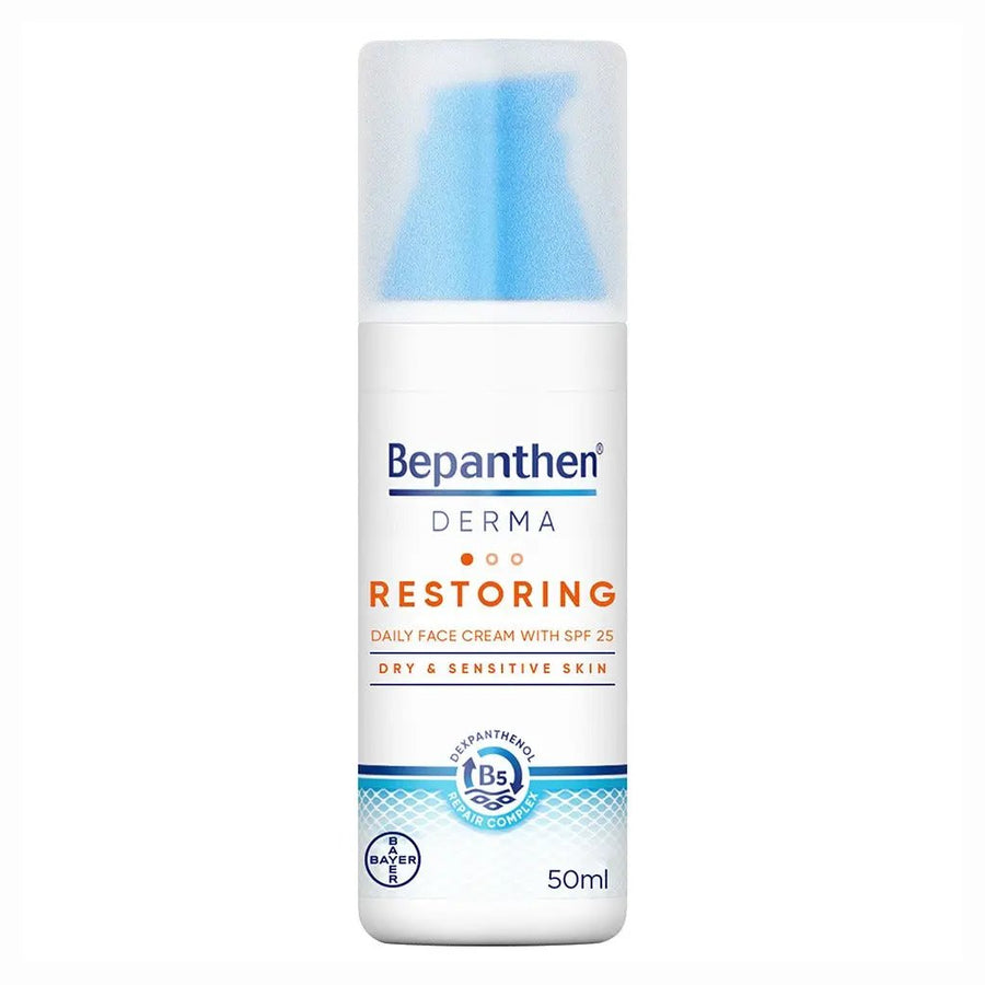 Bepanthen Derma Restoring Daily Face Cream With SPF25 For Dry & Sensitive Skin 50ml