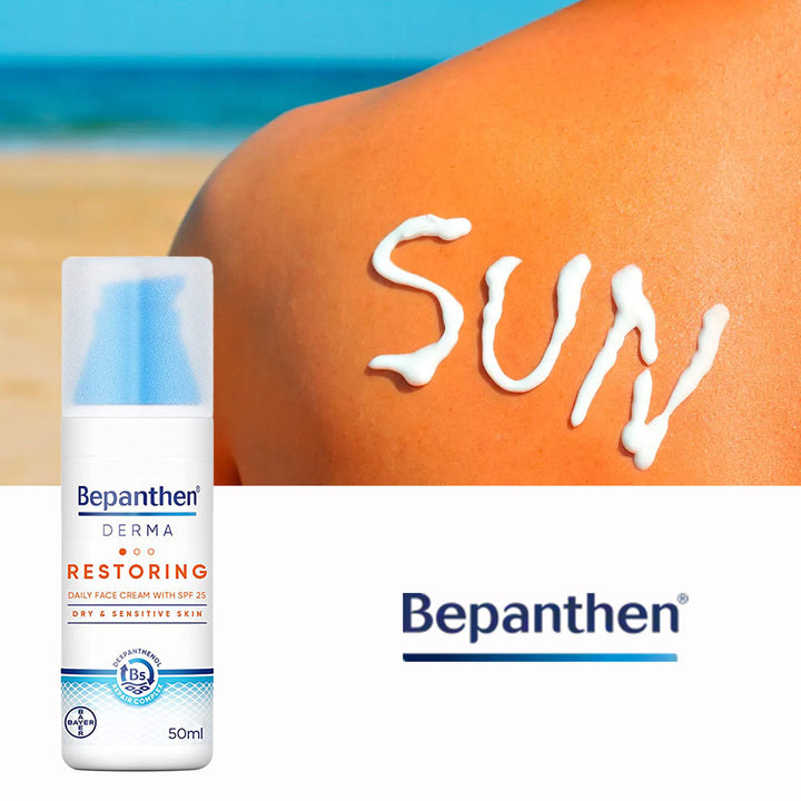 Bepanthen Derma Restoring Daily Face Cream With SPF25 For Dry & Sensitive Skin 50ml - Easy Pharmacy LLC