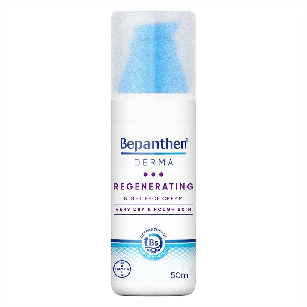 Bepanthen Derma Regenerating Night Face Cream For Dry & Rough Skin 50ml - Easy Pharmacy LLC