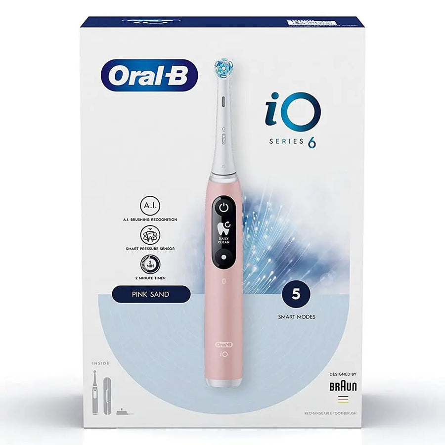 Oral-B iO6 Series Artificial Intelligence Electric Toothbrush - Pink