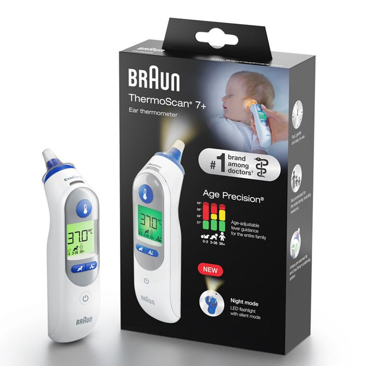 Braun Thermoscan 7+ Ear Thermometer IRT6525 + Pulse Oximeter YK-81CEU PROMO PACK - Easy Pharmacy LLC