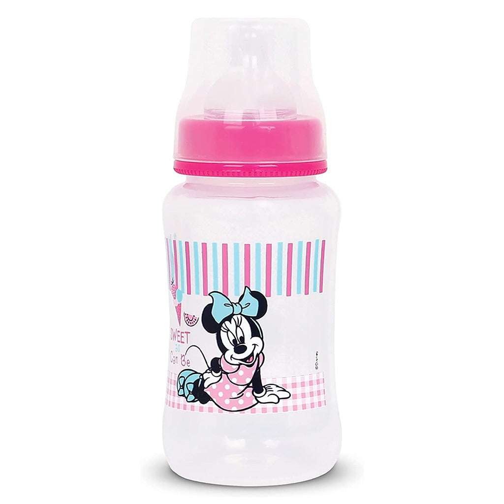 Disney Minnie Mouse 320 ml Wide-Neck Feeding Bottle For 0+Month Baby, Pink, Pack of 1's - Easy Pharmacy LLC