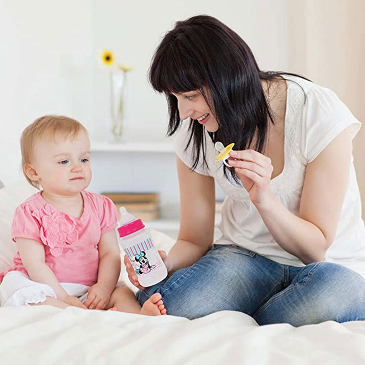 Disney Minnie Mouse 320 ml Wide-Neck Feeding Bottle For 0+Month Baby, Pink, Pack of 1's - Easy Pharmacy LLC