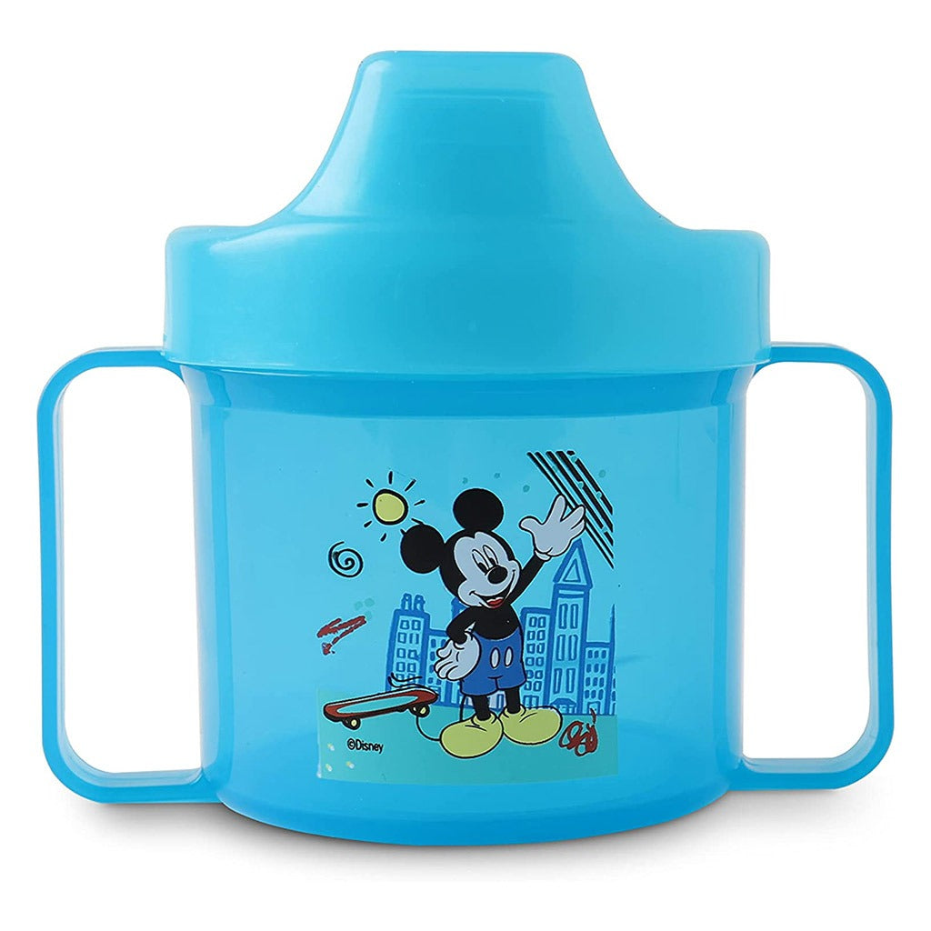 Disney Mickey Mouse 225ml Training Double Handle Spill Proof Sippy Cup For 18+ Months Baby, Blue, Pack of 1's - Easy Pharmacy LLC