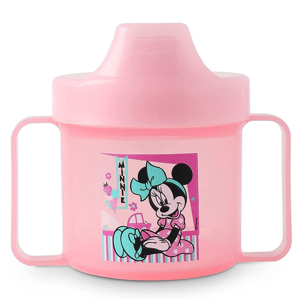 Disney Minnie Mouse 225ml Training Double Handle Spill Proof Sippy Cup For 18+ Months Baby, Pink, Pack of 1's - Easy Pharmacy LLC