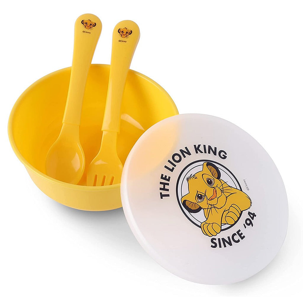 Disney The Lion King Feeding Bowl Set For 6 Months+ Babies, Yellow, Set of 3 Pieces - Easy Pharmacy LLC