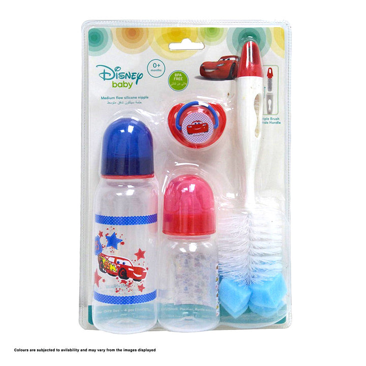 Disney Minnie Mouse Feeding Combo Gift Set For Baby With Feeding Bottle, Soother & Bottle Brush - Pack of 4 Pieces TRHA1727 - Easy Pharmacy LLC