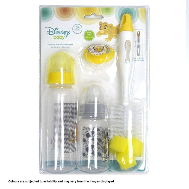 Disney The Lion King Feeding Combo Gift Set For Baby With Feeding Bottle, Soother & Bottle Brush - Pack of 4 Pieces TRHA2117 - Easy Pharmacy LLC