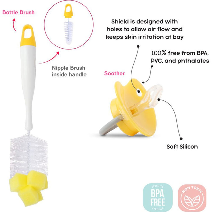 Disney The Lion King Feeding Combo Gift Set For Baby With Feeding Bottle, Soother & Bottle Brush - Pack of 4 Pieces TRHA2117 - Easy Pharmacy LLC