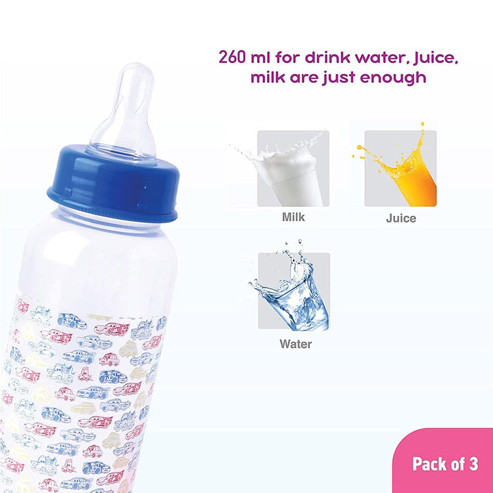Disney Cars Lightning McQueen 260ml Feeding Bottle, Pack of 3's - Easy Pharmacy LLC