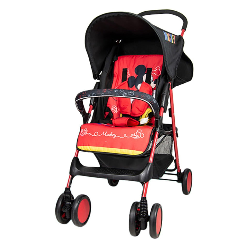 Disney Mickey Mouse Lightweight Picnic Stroller With Storage Cabin For 0 - 36 Months Baby - D1 Mickey - Easy Pharmacy LLC