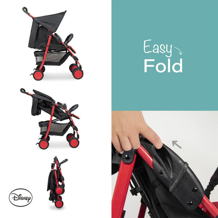 Disney Mickey Mouse Lightweight Picnic Stroller With Storage Cabin For 0 - 36 Months Baby - D1 Mickey - Easy Pharmacy LLC